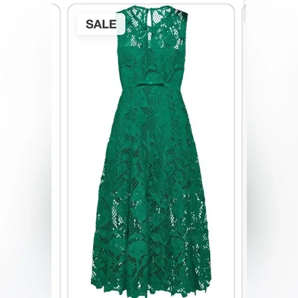 navy blue dress white lace Vivian Navy Embroidered Midi Dress
